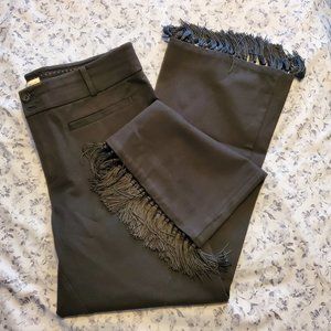 Anthropologie The Essential Crop Flare Fringe Sz10